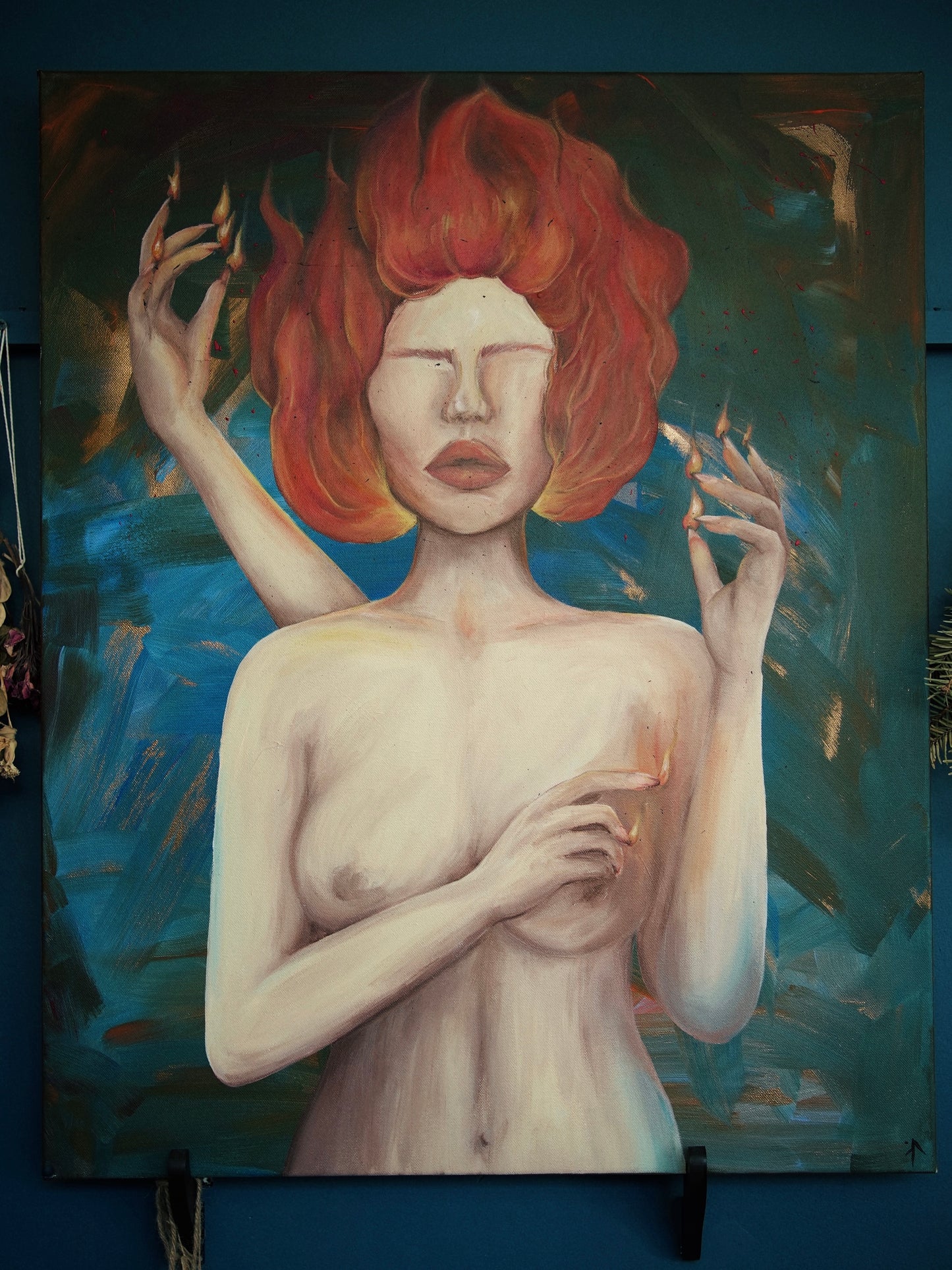 Gardienne de Feu - Toile Unique